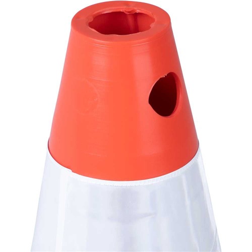Cone de sinalizao com 50 cm flexvel 2 faixas