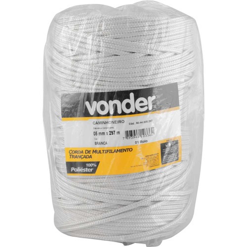 Corda multifilamento tran�ada 5 mm rolo com 297 metros