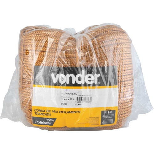 Corda caminhoneiro 12 mm com rolo de 81 metros