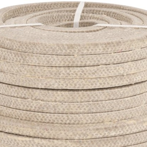 Gaxeta de algodo quadrada ensebada 3/8