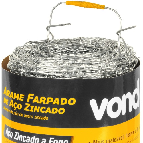 Arame farpado 250kgf rolo 250 metros        