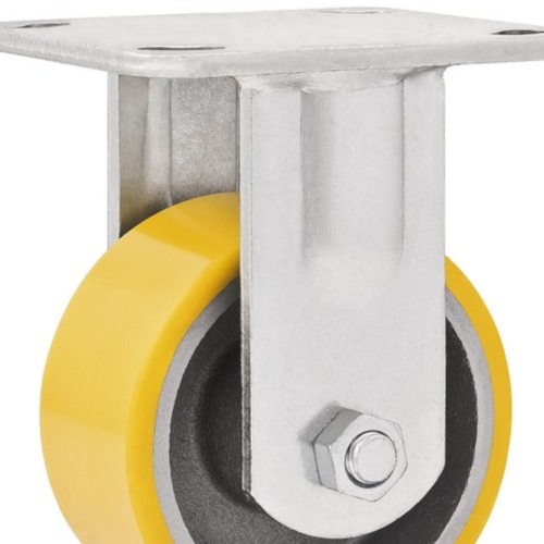 Rodízio fixo de poliuretano e ferro fundido 5 Rodízio fixo de poliuretano e ferro fundido 5