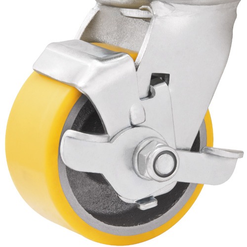 Rod�zio girat�rio de poliuretano e ferro fundido 4