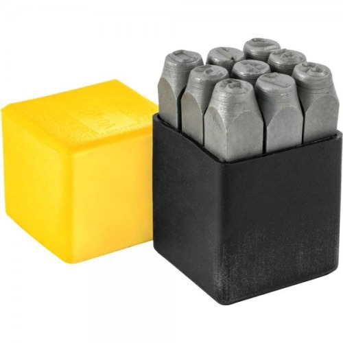Jogo de algarismo de aço para gravação 10mm com 10 peças Jogo de algarismo de aço para gravação 10mm com 10 peças