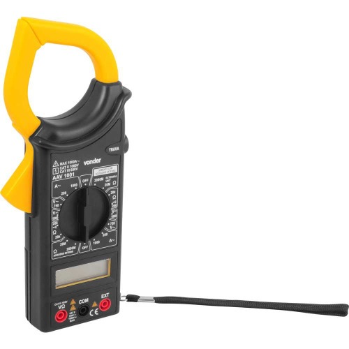 Alicate amperímetro digital CAT III 600V - AAV 1001 Alicate amperímetro digital CAT III 600V - AAV 1001
