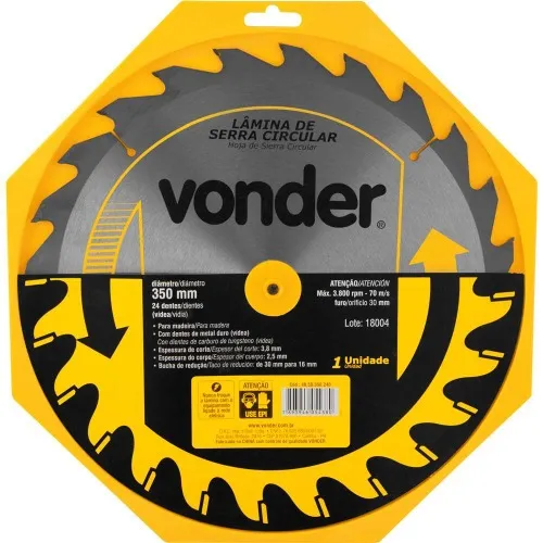 Disco de serra para madeira 350 x 30 mm 24 dentes