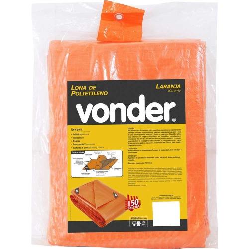 Lona de polietileno laranja 5 x 4 m Lona de polietileno laranja 5 x 4 m