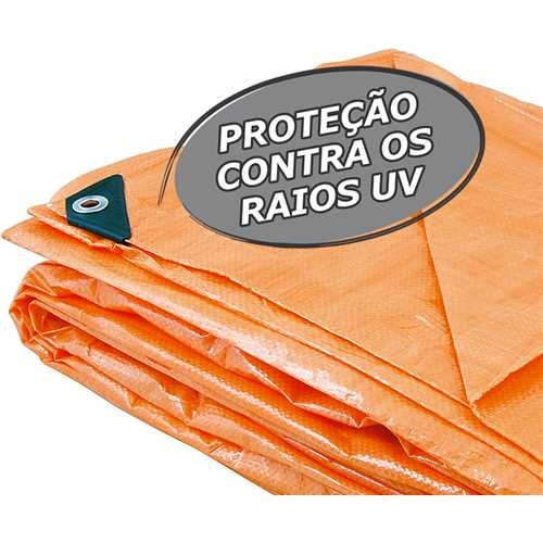 Lona de polietileno laranja 5 x 4 m Lona de polietileno laranja 5 x 4 m