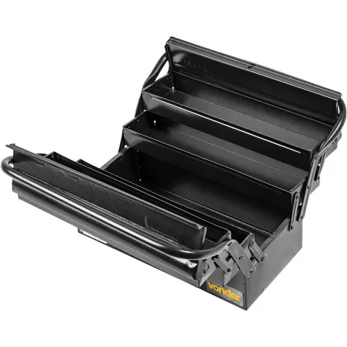 Caixa metálica para ferramentas com 5 gavetas 40 x 19 x 20 cm