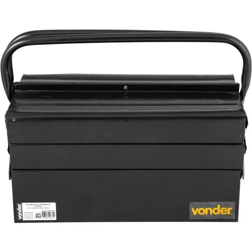 Caixa metálica para ferramentas com 5 gavetas 40 x 19 x 20 cm