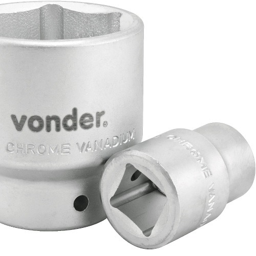 Soquete sextavado 50 mm com encaixe de 3/4