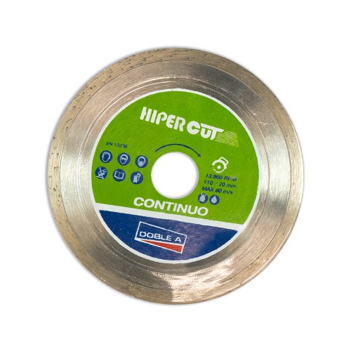 Disco diamantado plus 110 mm liso para azulejos e cerâmica - Hipercut Disco diamantado plus 110 mm liso para azulejos e cerâmica - Hipercut