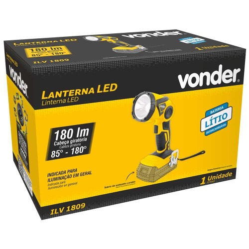Lanterna de LED bateria intercambi�vel 18V s/ bateria - ILV1809