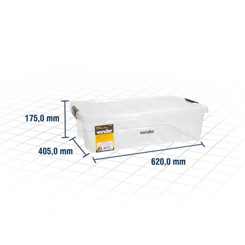 Caixa pl�stica tipo ba� - CBV 020