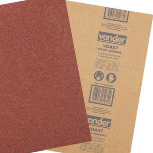 Folha de lixa para massas pacote com 50 unidades Folha de lixa para massas pacote com 50 unidades