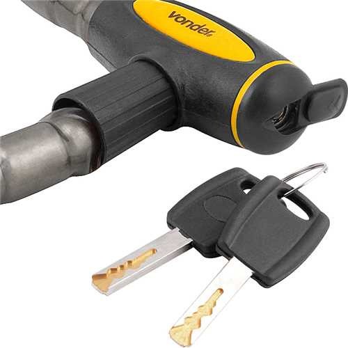 Cadeado para moto 100 cm com chave