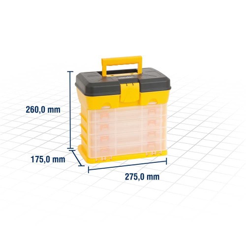 Organizador plástico 275 x 175 x 260 mm ? OPV 0600   Organizador plástico 275 x 175 x 260 mm ? OPV 0600