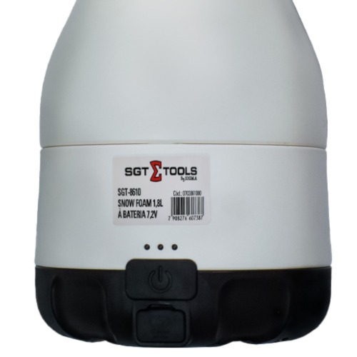 Aplicador de detergente Snow Foam 1,8L a bateria 7,2v - SGT-8610 Aplicador de detergente Snow Foam 1,8L a bateria 7,2v - SGT-8610