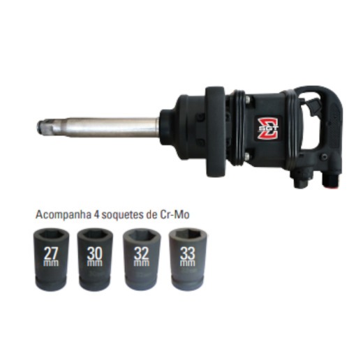 Chave de impacto pneum�tica encaixe  1