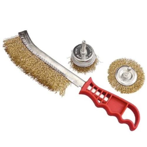 Jogo de escovas de aço com 3 peças - 744849 Jogo de escovas de aço com 3 peças - 744849