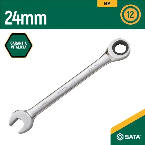 Chave combinada com catraca 24 mm aço cromo vanádio - ST43215ST