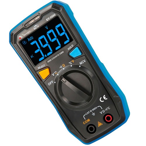 Multímetro digital portátil CAT III 600V - ET-1050 Multímetro digital portátil CAT III 600V - ET-1050