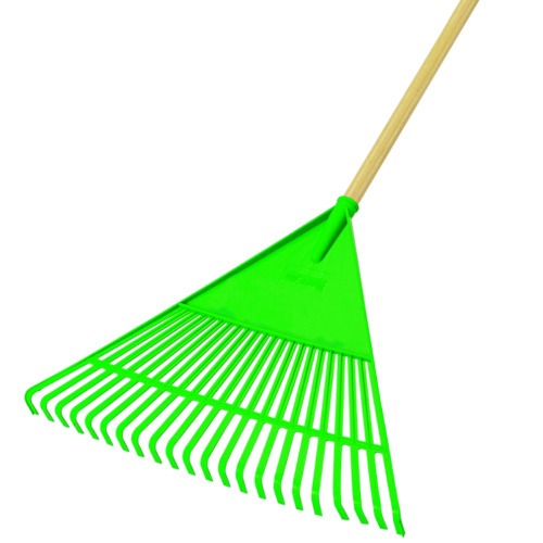 Vassoura tipo ancinho em plstico com cabo - FJ-1011