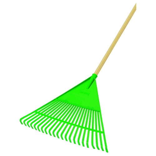 Vassoura tipo ancinho em plstico com cabo - FJ-1011