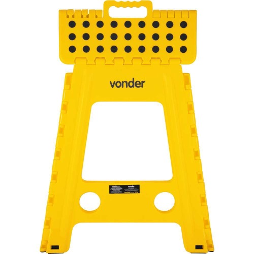 Banqueta plstica dobrvel altura 450mm amarela