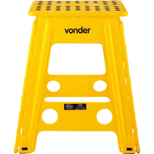 Banqueta plstica dobrvel altura 450mm amarela