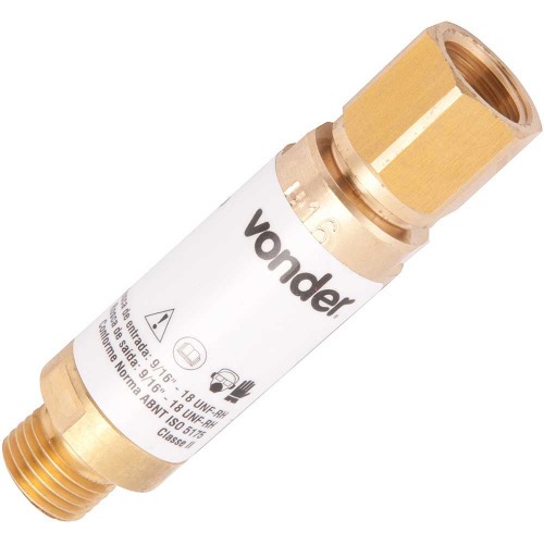 Válvula corta fogo oxigênio para regulador - VCF 674 RO Válvula corta fogo oxigênio para regulador - VCF 674 RO