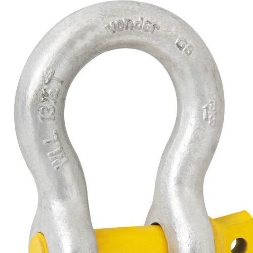 Manilha curva para cabo de ao 3/4