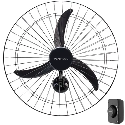 Ventilador de parede 60 cm oscilante grade de aço - 543  110V/220V