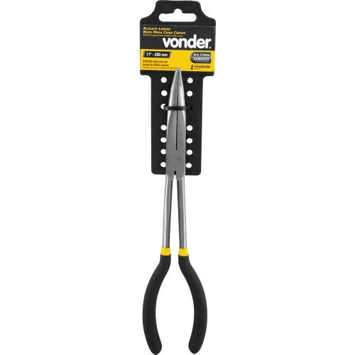 Alicate bico meia cana curvo longo 11