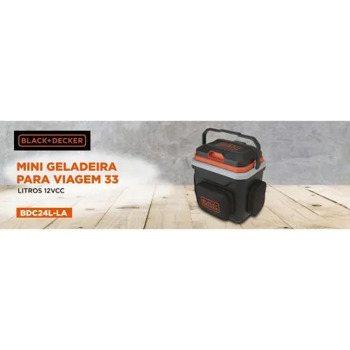 Mini geladeira portátil 24 litros 12V com função aquecer - BDC24L