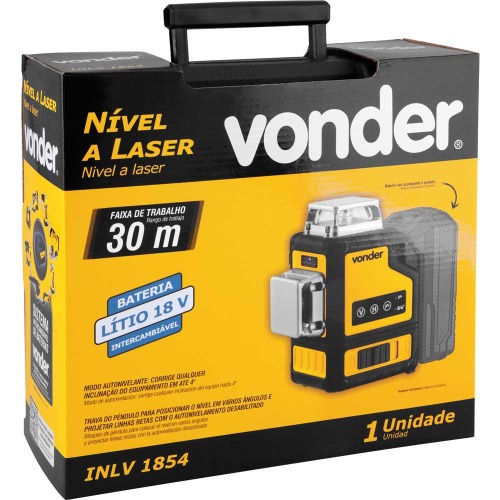 Nvel a laser verde 3 linhas 30 m a bateria 18V Sem Bateria - INLV1854