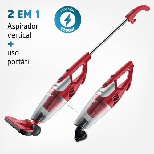 Aspirador de p 2 em 1 porttil e vertical 1200 watts Turbo Premium - AP-30  220V