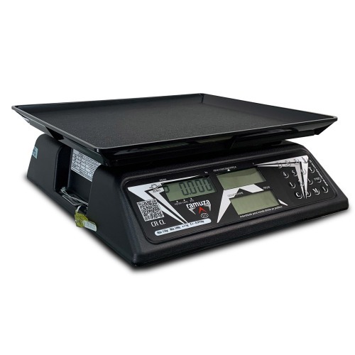 Balança digital contadora cristal preta 15kg x 5g - CR CL 110V/220V Balança digital contadora cristal preta 15kg x 5g - CR CL 110V/220V