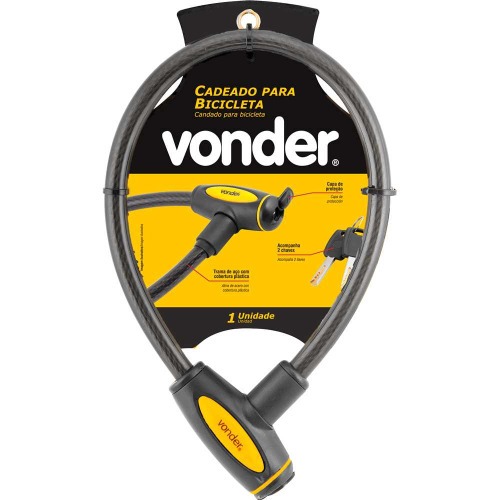 Cadeado para bicicleta 60 cm com chave Cadeado para bicicleta 60 cm com chave