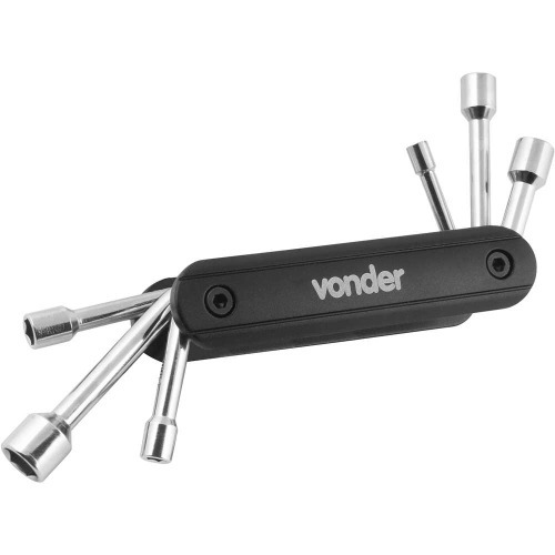 Jogo de chave canhão 5 a 12 mm 6 peças cromo vanádio Jogo de chave canhão 5 a 12 mm 6 peças cromo vanádio