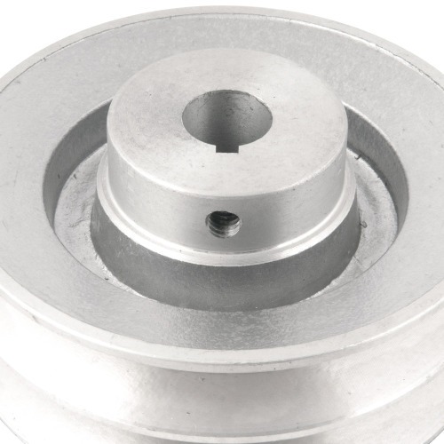 Polia de alum�nio 2 canais perfil B 120 mm com furo de 3/4