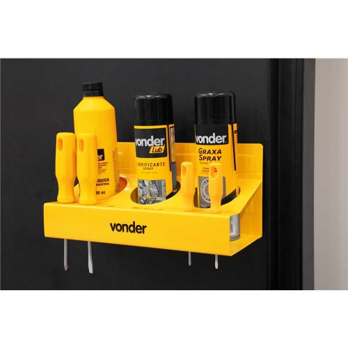 Prateleira magnética para chaves e latas de spray Prateleira magnética para chaves e latas de spray