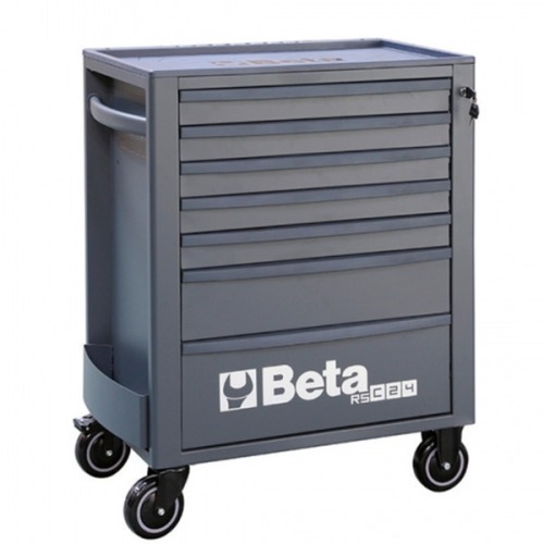 Carrinho para ferramentas com 7 gavetas full cinza - RSC24/7  Carrinho para ferramentas com 7 gavetas full cinza - RSC24/7