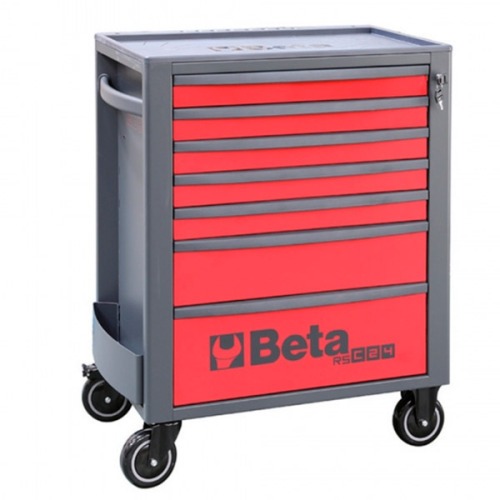 Carrinho para ferramentas com 7 gavetas vermelho - RSC24/7 
