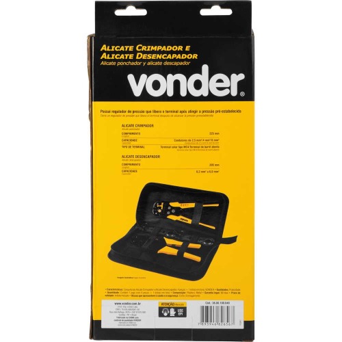 Jogo de alicate crimpador e desencapador Jogo de alicate crimpador e desencapador