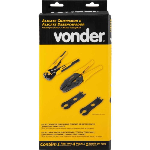 Jogo de alicate crimpador e desencapador Jogo de alicate crimpador e desencapador