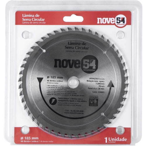 Disco de serra para madeira 185 x 20 mm 48 dentes