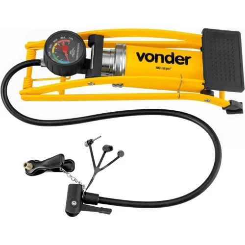Bomba de ar para encher pneus com pedal