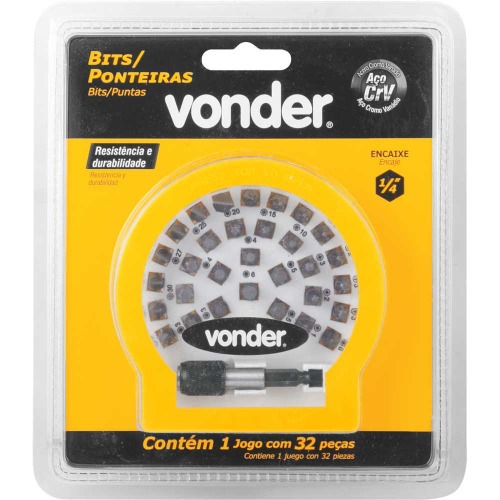 Jogo de bits encaixe sextavado 1/4