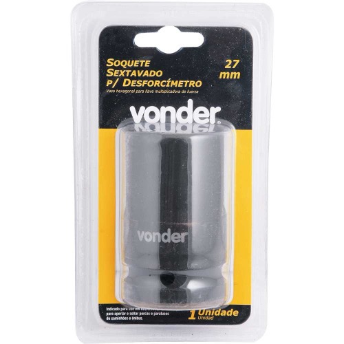 Soquete sextavado de impacto 27 mm encaixe 1